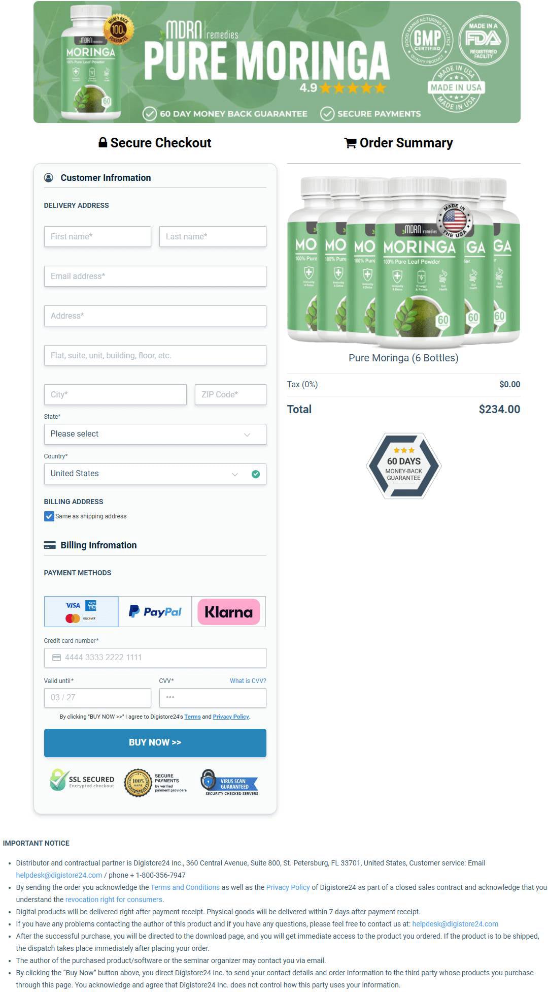 Pure Moringa Weight Loss